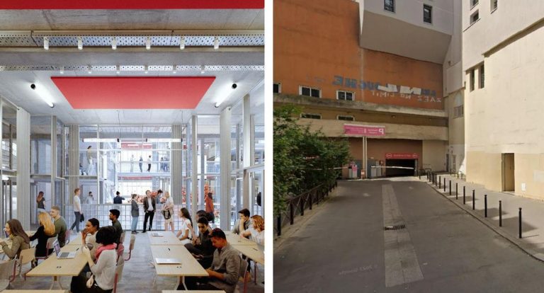 Transformation d’un parking en une école d’enseignement supérieur à venir Transformation d’un parking en une école d’enseignement supérieur à venir